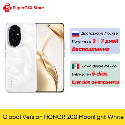 2024 New Original HONOR 200 Global Version Snapdragon 7 Gen 3 5G Smartphone 6.7'' AMOLED Display Support HONOR 100W SuperCharge