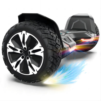 Gyroor Warrior 8.5 inch 350W*2 off-Road Hoverboard - All Terrain Hoverboard with Bluetooth Speaker and LED Lights, 10mph