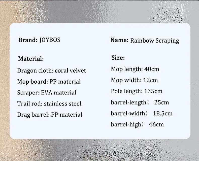 Joybos 40cm Big Mop Washing With Bucket and Squeeze Floor Cleaning Hand Free Flat Floor Mop Microfiber Household Cleaner Tools