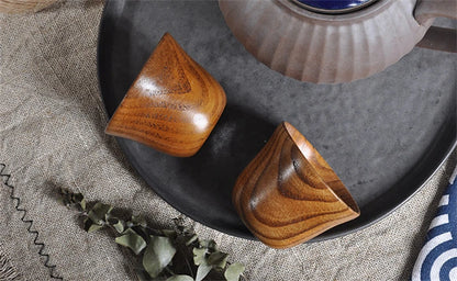 Wooden Big Belly Cups Handmade Natural Spruce Wood Cups Beer Tea Coffee Milk Water Cup Kitchen Bar Drinkware for Kitchen