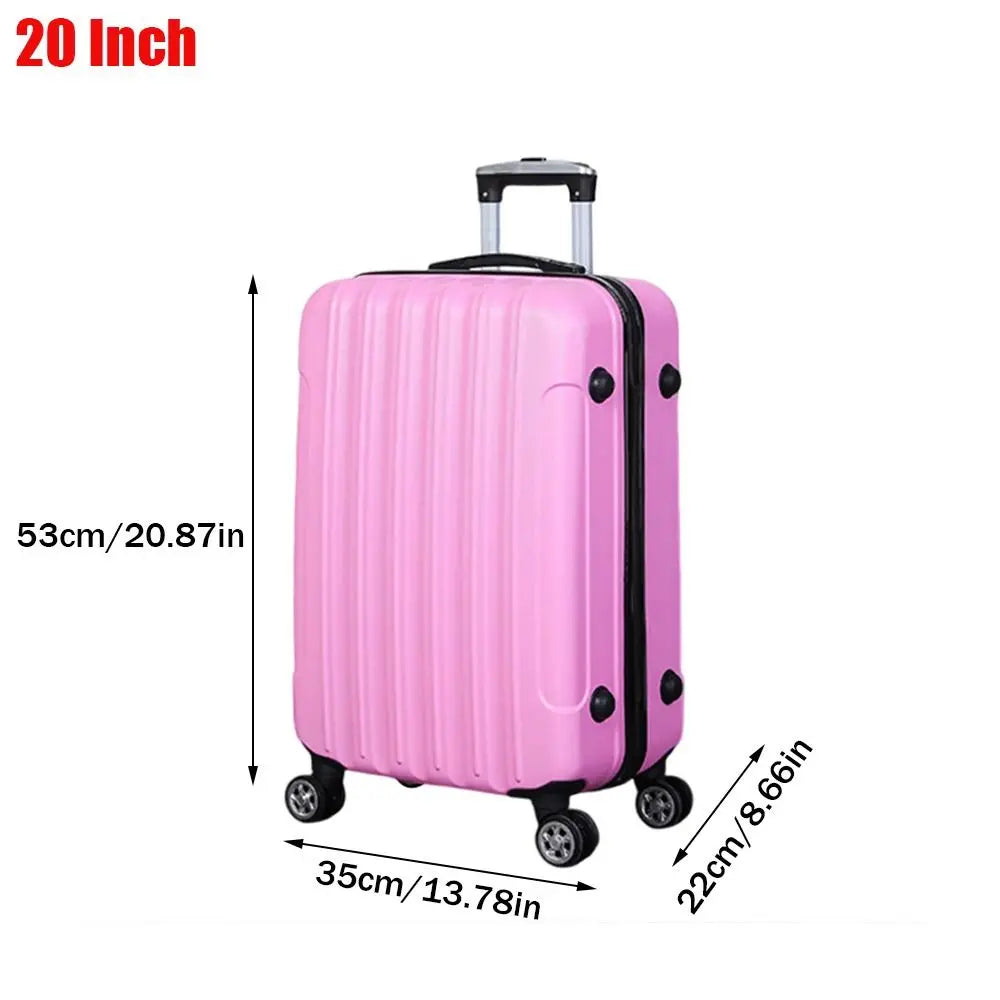 New Fashion 20 Inch Travel Suitcase Universal Wheel Password Trolley Case Small Lightweight Leather Boarding Luggage