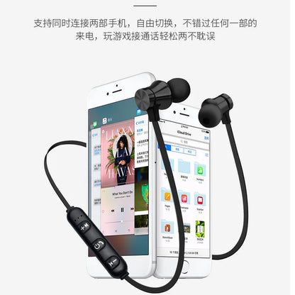 Magnetic Adsorption Wireless Bluetooth 4.2 In-Ear Earphone Sports Headphone Stereo Earpiece Fone De Ouvido For iPhone Samsung