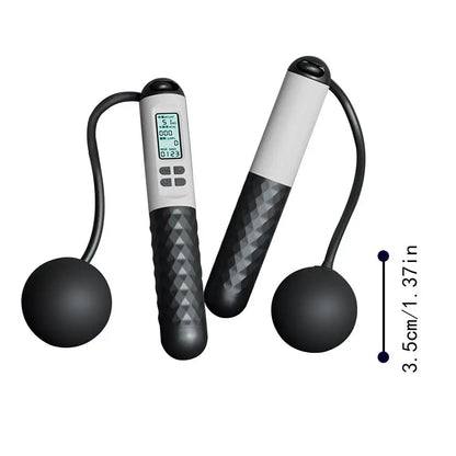 Smart Cordless Counting Skipping Rope Fitness Ropeless Jump Rope With Counter Weighted Skipping Rope For Fitness Accessories