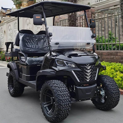 Customize New Club Sightseeing Golf Car 4/6 Seater 48V 60V Off-road Solar Electric Golf Cart - MarvelouStoree