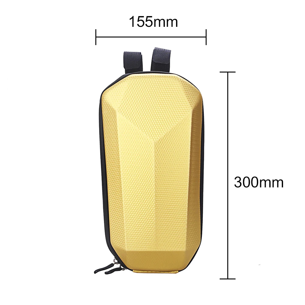 4-2L WILD MAN Electric Scooter Front Storage Bag Hard Shell Bag Large Capacity Waterproof Skateboard Hanging Case for M365 Pro