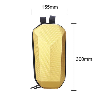 4-2L WILD MAN Electric Scooter Front Storage Bag Hard Shell Bag Large Capacity Waterproof Skateboard Hanging Case for M365 Pro