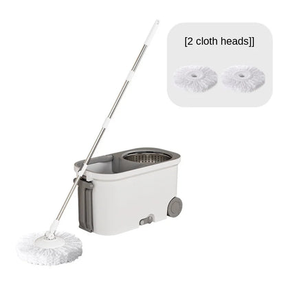 Household spin mop and bucket with wheels, mops floor cleaning