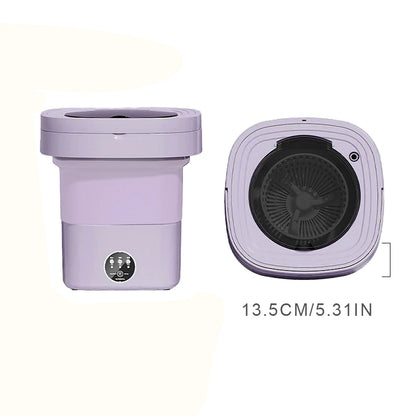 10L Portable Foldable Washing Machine Deep Cleaning Sock Underwear Panties Washer IPX4 Waterproof Household Mini Washing Machine