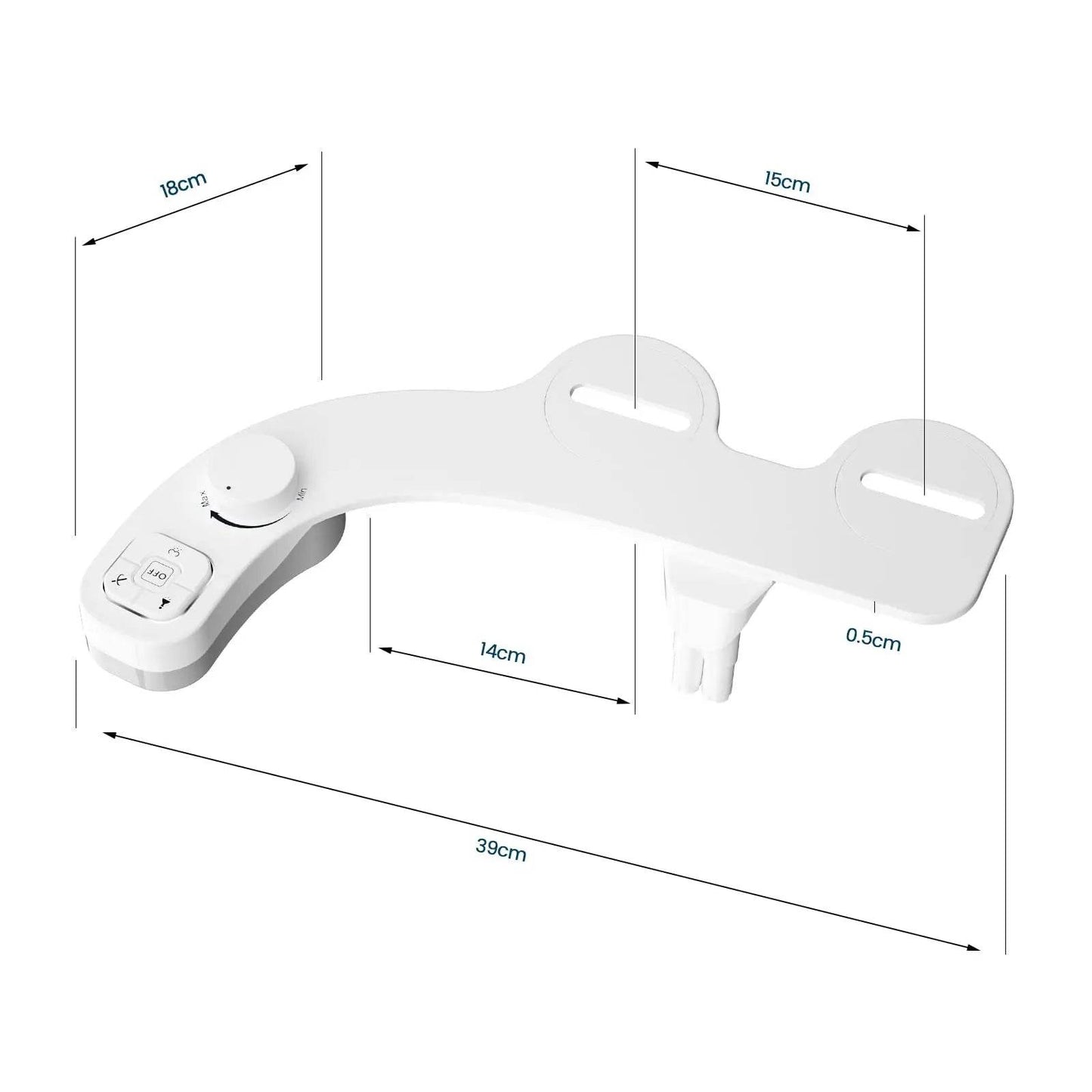 SAMODRA Non-Electric Bidet - Self Cleaning Dual Nozzle (Frontal and Rear Wash) Water Bidet Toilet Seat Attachment - MarvelouStoree