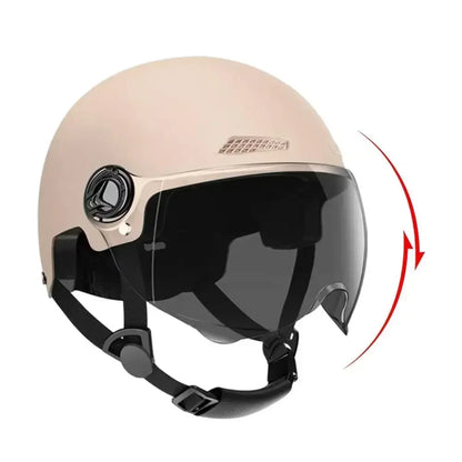 Bicycle Helmet Safe and Comfortable Adult Lightweight Helmet with Goggles for Motorcycle Electric Vehicle Mountain Bike