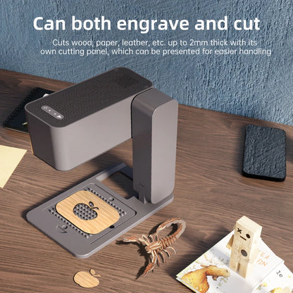 MR.CARVE C1 Laser Engraver Portable Laser Engraving Machine for Mobile APP Windows Mac Engrave leaves wood Plastic Painted Metal