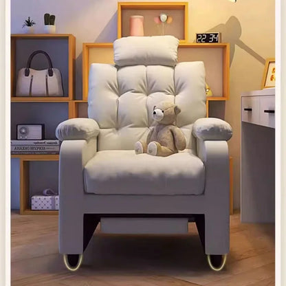 Chair Bedroom Lazy Sofa Single-Seat Sofa Chair Computer Chair Home Comfortable Long-Sitting Chair Office Chair Internet Bar