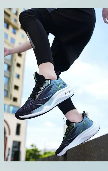 Men's Running Sports Shoes Casual Fashion Popular Fish Mesh Breathable Sneakers Running Shoes Sneakers