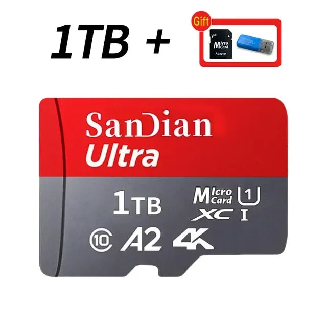 Original 1TB High-Speed Memory Cards Class10 Micro TF/SD Card 512GB SD Memory Cards 256GB TF Flash Card for Smartphone/Laptop/PC