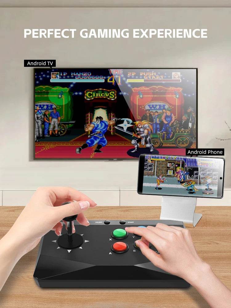 DATA FROG Y3 Arcade 4K Video Game Console with Game Arcade Keyboard Built-in 20000 Games Stick For PS1/FC/GBA Retro TV Dendy - MarvelouStoree