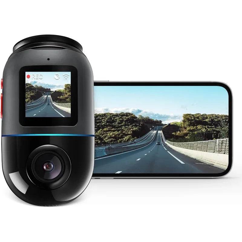 Cam Omni X200, 360° Rotating, Superior Night Vision, ADAS, GPS, 64GB Storage, Time-Lapse, 24H Parking Mode - MarvelouStoree