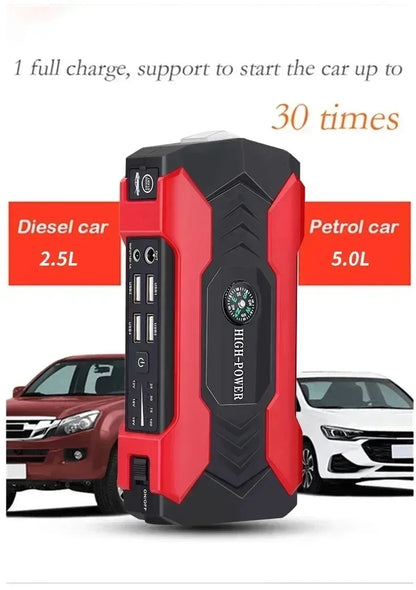 99800mAh 20000mAh Car Jump Starter 3000A Starting Device Portable Power Bank Battery Starter Launcher For Car Booster Articles