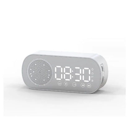 Digital Alarm Clock Wireless Bluetooth Speaker Support TF FM Radio Sound Box Bass Subwoofer Boombox Desktop Music Player