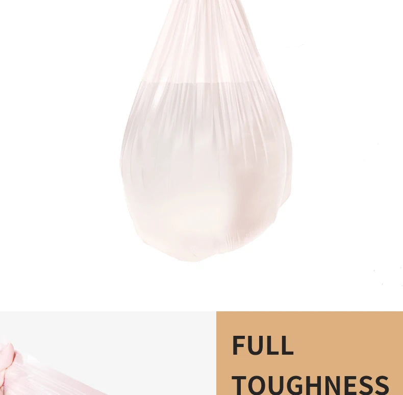 5 Rolls 1 Pack 100Pcs Household High Quality Disposable Trash Pouch Kitchen Storage Garbage Bags Cleaning Waste Bag Plastic Bag