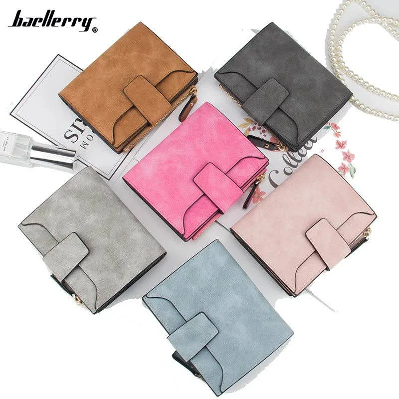 2024 Leather Women Wallet Hasp Small and Slim Coin Pocket Purse Women Wallets Cards Holders Luxury Brand Wallets Designer Purse