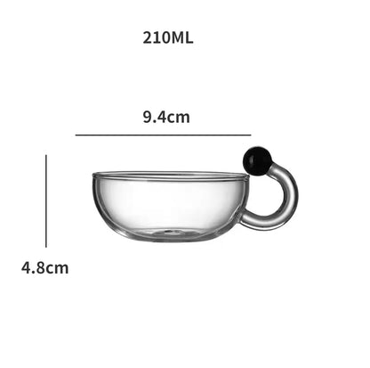 High Borosilicate Glass Teapot Set English Tea Set Heat-resistant Glass Household Scandinavian Style Brewing Teapot