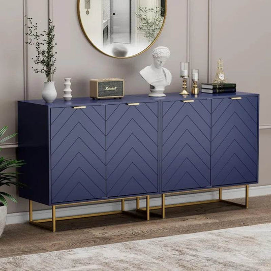 Sideboard Cabinet, Buffet Cabinet with Storage Set of 2, Sideboard Storage Cabinet with Adjustable Shelf, Accient Cabinet - MarvelouStoree