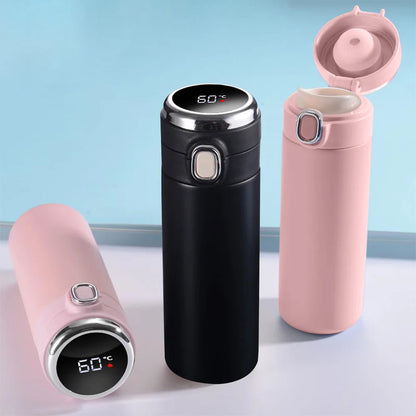 420ml Stainless Steel Smart Thermos Bottle Smart LED Temperature Display Thermal Mug Leak-proof Vacuum Flask taza termica