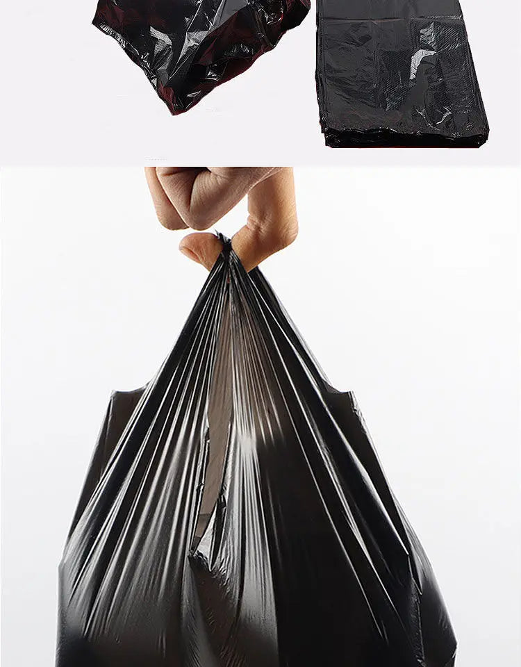 100pcs Mini Plastic Disposable Trash Bags Kitchen Cleaning Storage Garbage Pouch Household Portable Rubbish Bag Desktop Office