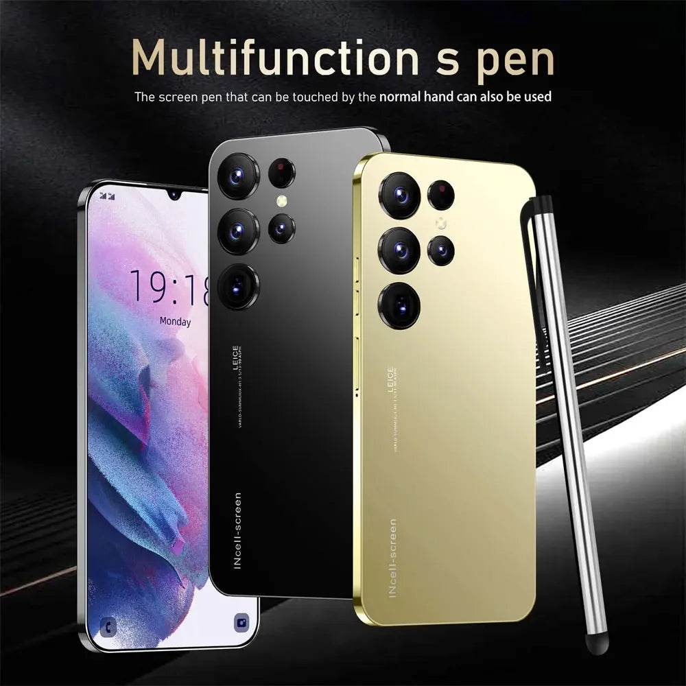 Cellphones S24 Ultra 7.3 Inch CASES Original Smartphone 8000mAh Dual SIM Cell Phone Android 13 Global Version Smart Mobile Phones