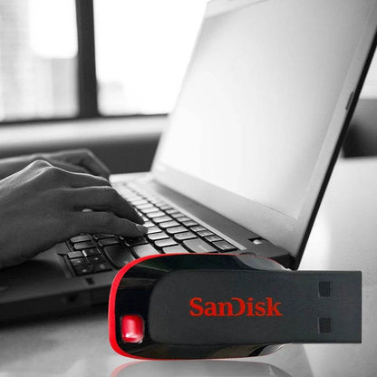 SanDisk Cruzer Blade USB 2.0 CZ50 USB Flash Drive 128GB 64GB 32GB 16GB Original Pendrive basic storage Memory Stick U Disk - MarvelouStoree