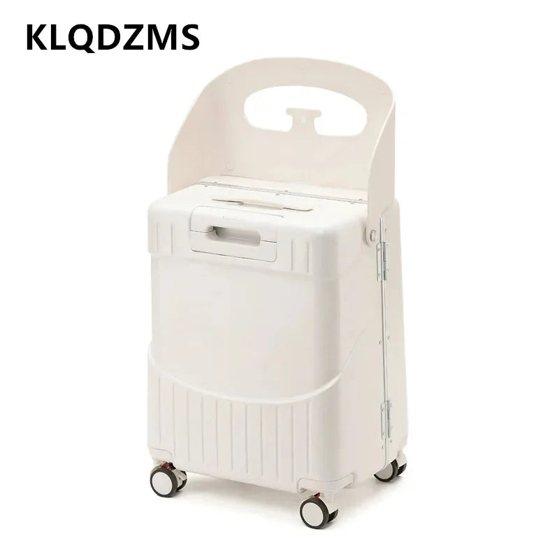 KLQDZMS Luggage Children's Multifunctional Boarding Box ABS + PC Trolley Case Large-capacity Password Box 20 Inches Suitcase