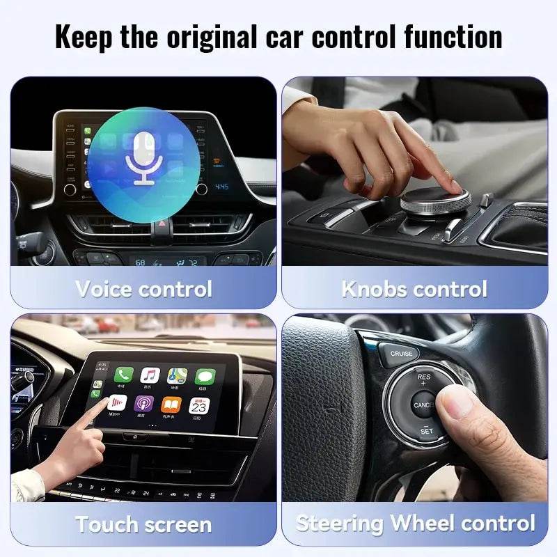 XUDA NEW Wireless CarPlay Android Auto Wireless Adapter Smart Mini Box Plug And Play WiFi Fast Connect Universal For Nissan - MarvelouStoree