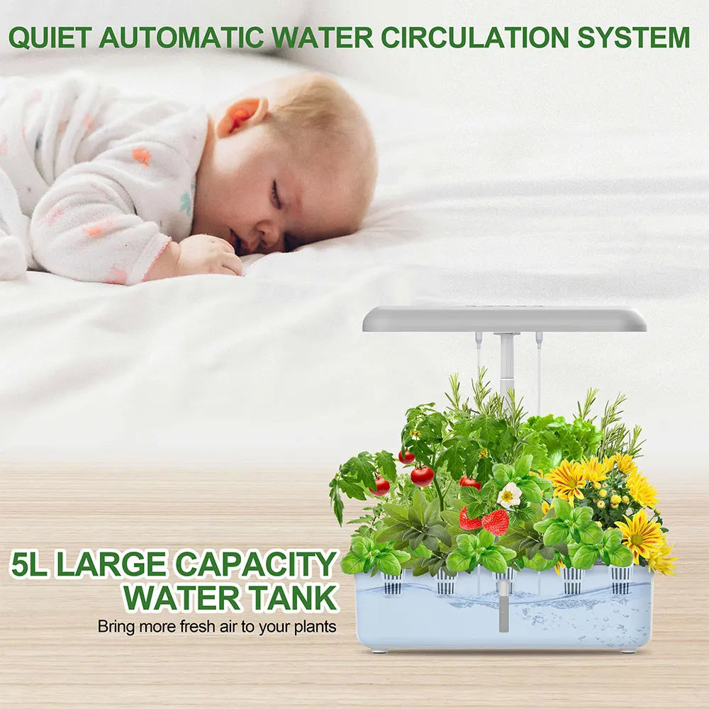 Tuya WIFI-compatible Hidroponia Growing System with LED Light Planter Smart Plant Pot Indoor Herb Vegetable Flower Cultivation