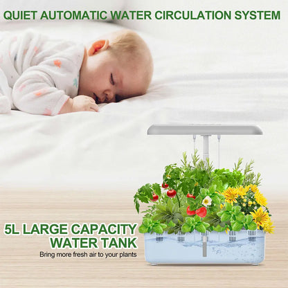 Tuya WIFI-compatible Hidroponia Growing System with LED Light Planter Smart Plant Pot Indoor Herb Vegetable Flower Cultivation