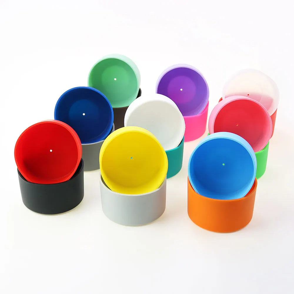 12oz-24oz 7.5CM Silicone Cup Bottom Cover 75MM Anti Slip Bottom Ring Coaster Sleeve Sheath Wear-resistant Heat Insulation