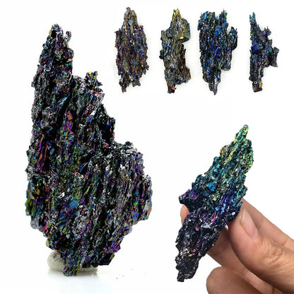 Malachite Ore Natural Quartz Crystal Collectibles Healing Stone Mineral Specimen DIY Accessory Carborundum Ore Home Decoration