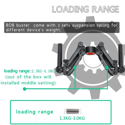 3 Axis Spring Dual Handle Gimbal Hold Arm for ZHIYUN Crane 2 DJI Ronin S MOZA AIRCROSS Smooth 4 OSMO mobile 2 AK2000 AK4000 BOB2