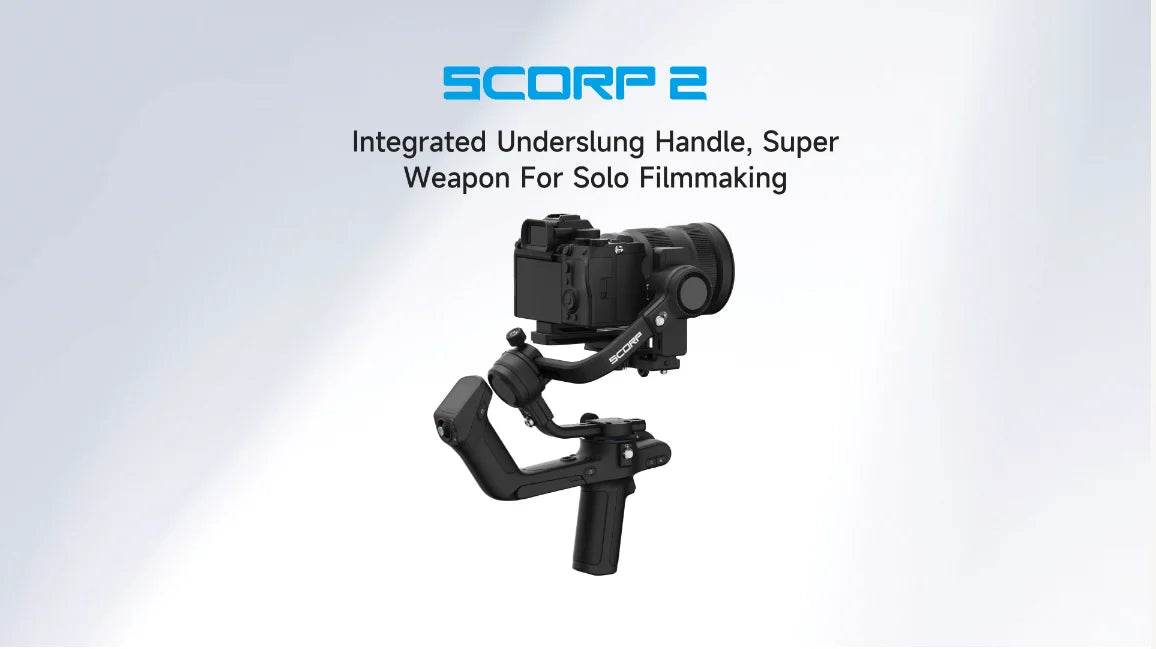 FeiyuTech SCORP 2[Official]Camera Gimbal Stabilizer Built-in AI Tracker Upgrade Joystick Touch Screen for Mirrorless DSLR Camera - MarvelouStoree