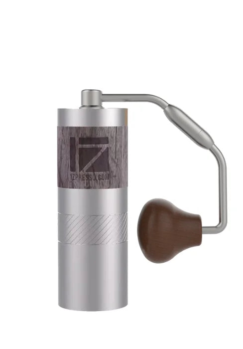 Coffee Grinder Silver Capacity 35g with Assembly Stainless Steel Conical Burr - Numerical Internal Adjustable