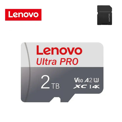 Lenovo 2TB 1TB Micro TF/SD Card Class 10 V60 A2 SD Card 256GB Memory Card 128GB 512GB TF Card For Phone/Camera/tablet/Drone