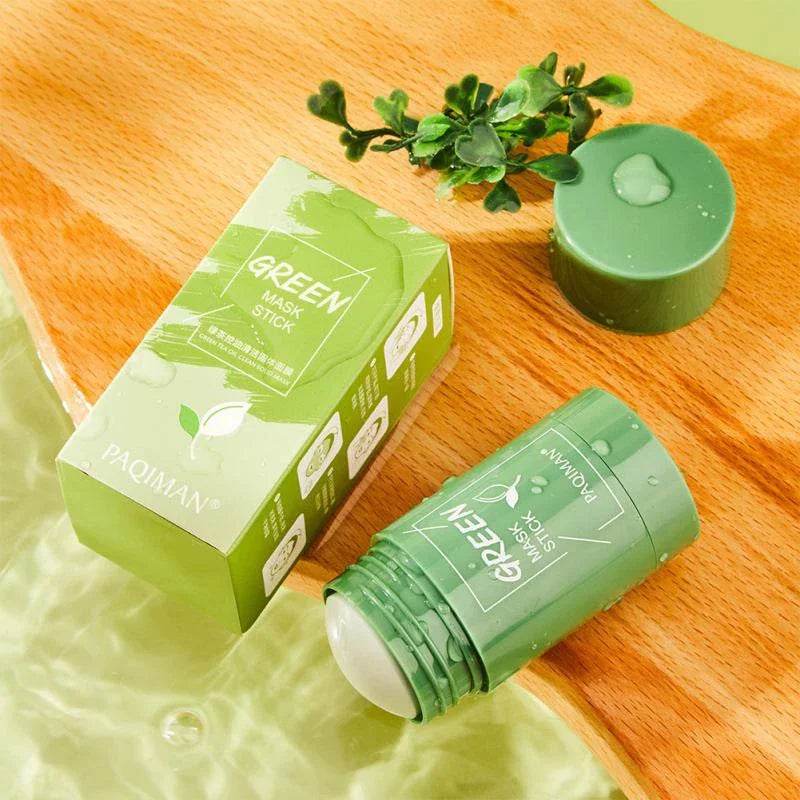 Hot Green Tea Solid Cleansing Mask Dispel Acne Blemish Mark Remove Blackhead Acne Smearing Mud Film Hydrating Mask 2024 - MarvelouStoree