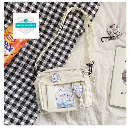 New Kawaii Bag Girls 2024 New JK Transparent Bag Small Crossbody Bag For Women Purses and Handbags Shoulder Bag Itabag Bolso