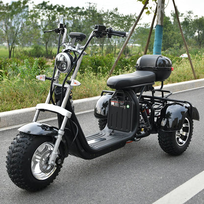 EEC COC Adult Electric 3 Wheel Scooter 2000W Motor Max Speed 40-45KM/H Max Load 250KG 18 Inch Off road Fat Tire Electric Scooter