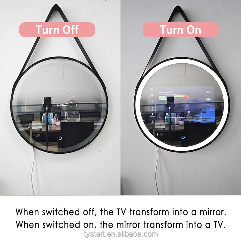 New Trends Hotel Home Touch Screen Mirror With Tv Smart Mirror Android Bathroom Intelligent Salon Barber Magic Mirror LED