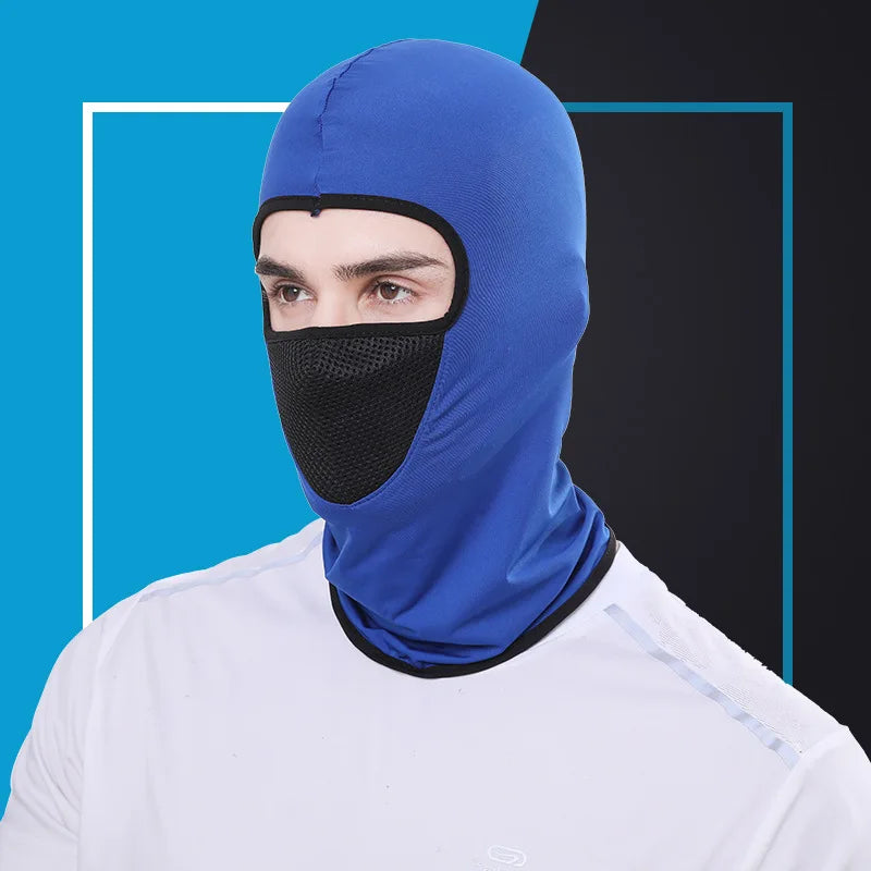 Men's Cycling Cap Balaklava Riding Mesh Breathable Full Face Cover Outdoor Hiking Camping Hunting Cap Sun Protection Mask Women