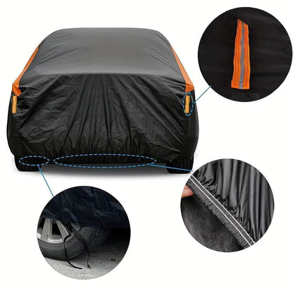 Car Covers Outdoor Waterproof Sun Rain Snow Protection UV Auto Cover Universal SUV/Sedan 190T Car Protective Full Covers - MarvelouStoree