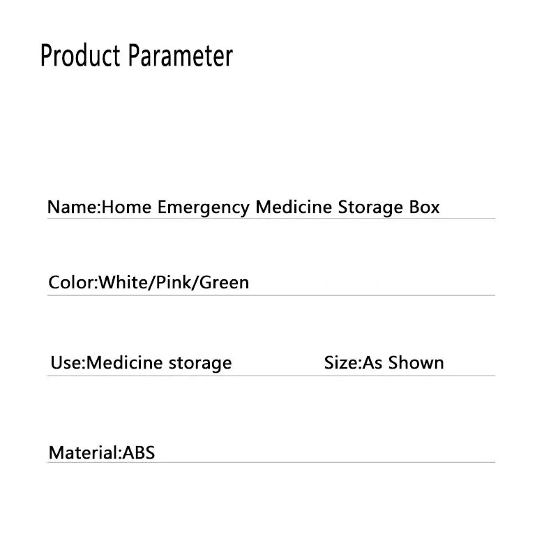 Large Capacity Family Medicine Organizer Box Portable First Aid Kit Medicine Storage Boxes Organizers Plastic Organizing Home