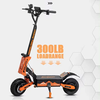 DT08 2024 New 5600w Dual Motor Electric Scooter 60v 27ah Max Speed 75-80km/h Lcd Display 11 Inch Tyres Foldable Electric Scooter