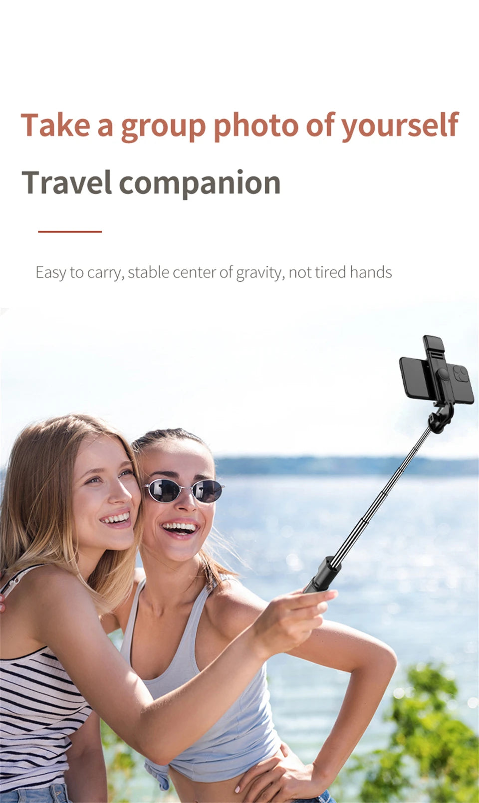 2023 New Wireless Bluetooth Selfie Stick Remote Shutter Tripod with Fill Light 360-Degree Rotation for Live Broadcasting