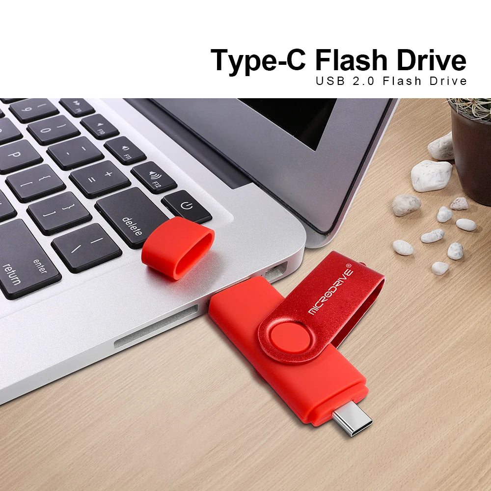 Multifunctional OTG 2 IN 1 type-c USB Flash Drive pendrive 128GB cle usb флэш-накопител stick 32/64 GB Pen Drive for phone